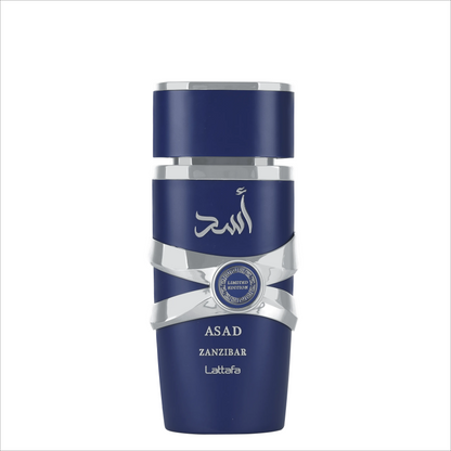 Lattafa ASAD ZANZIBAR LIMITED EDITION Eau de Parfum 100 mL – For Men