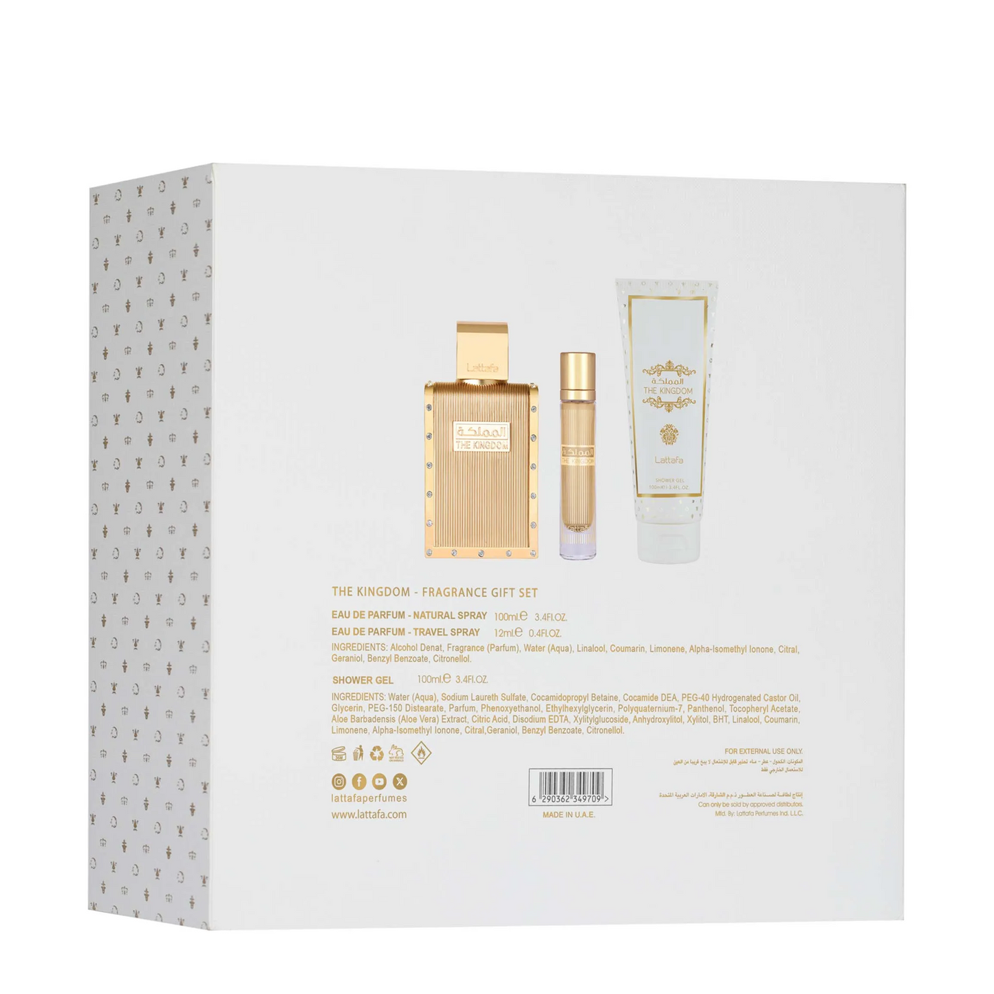 Lattafa Gift Set – The Kingdom Man Eau de Parfum (Men)