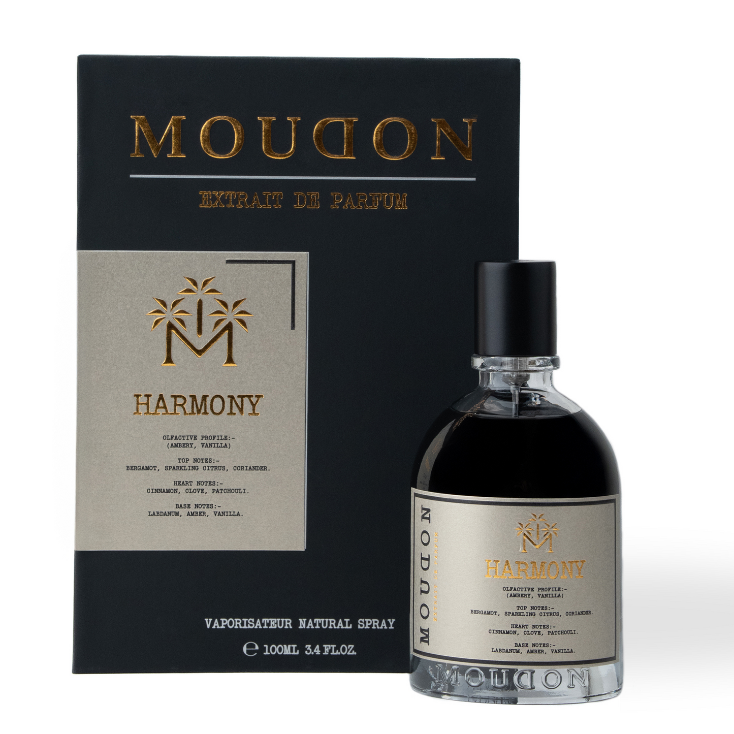 Moudon Harmony Extrait de Parfum 100 mL - bottle and box