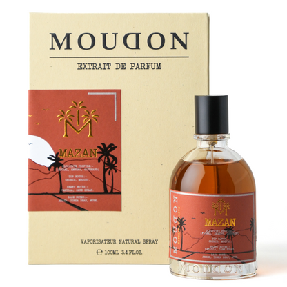 Moudon Mazan Extrait de Parfum 100 mL - bottle and box