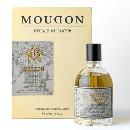 Moudon Mildon Extrait de Parfum 100 mL - bottle and box