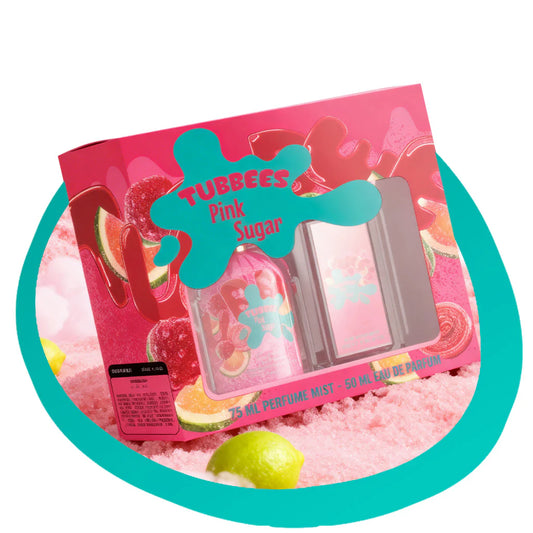 Tubbees Pink Sugar Kid's Gift Set (50 ml EDP + 75 ml Body Mist) - Unisex