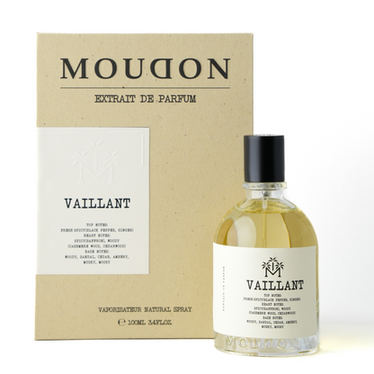 Moudon Vaillant Extrait de Parfum 100 mL - bottle and box