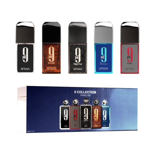 Afnan 9 Collection Travel Set Eau de Parfum 5 × 20 mL – Men
