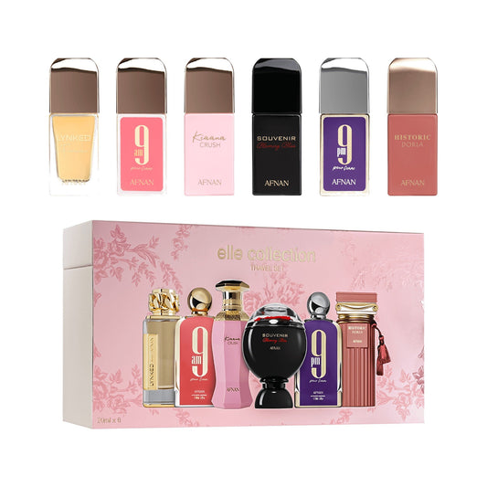 Afnan Elle Collection Travel Set Eau de Parfum 6 × 20 mL – Women