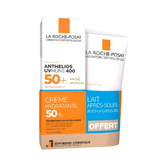 La Roche-Posay Anthelios UVmune 400 Hydrating Cream SPF50+ 50 mL + After-Sun Milk 75 mL