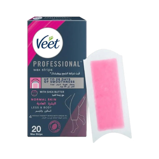 Veet Professional Legs & Body Wax Strips Normal Skin
