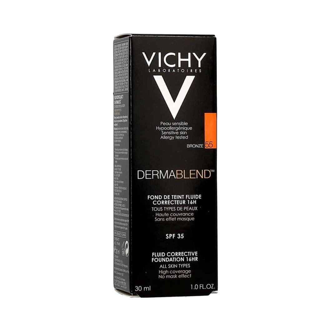 Vichy Dermablend Fluid Corrective Foundation 16H SPF 35 30 mL - 55 Bronze
