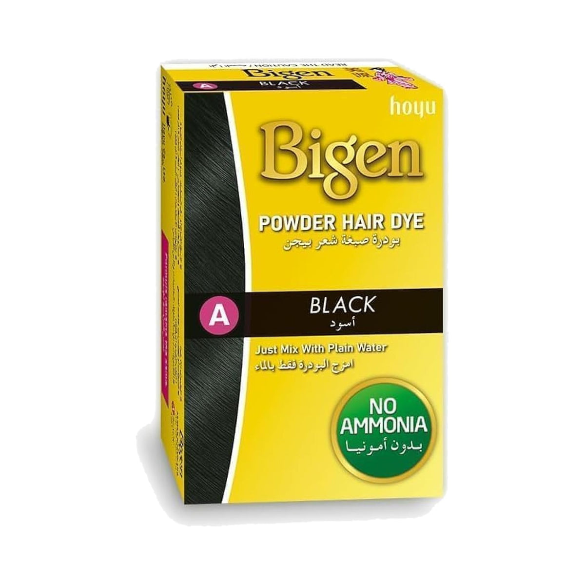 Bigen Powder Hair Dye No Ammonia 6 g A Black