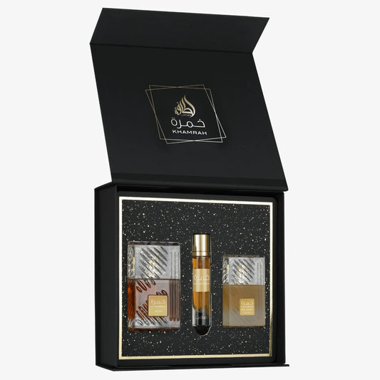 Lattafa Khamrah 3 Pcs Gift Set – Unisex