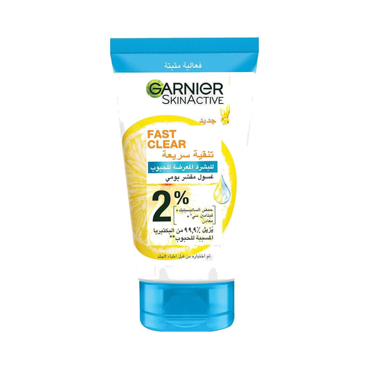 Garnier SkinActive Fast Clear 3-in-1 Exfoliating Wash 2% Salicylic Acid + Vitamin C 150 mL