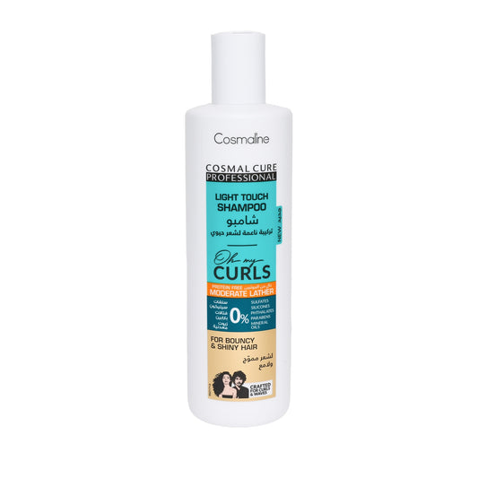 Cosmaline Cosmal Cure Professional Oh My Curls Light Touch Moderate Lather Shampoo 500Ml - product photo