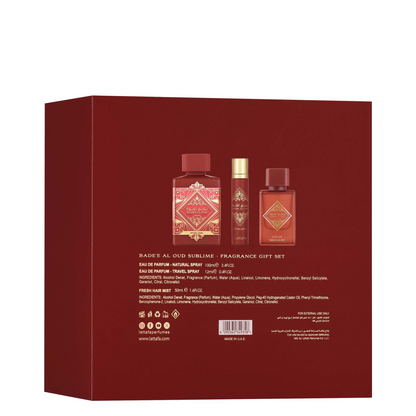 Lattafa Gift Set – Badee Al Oud Sublime Eau de Parfum (Women)