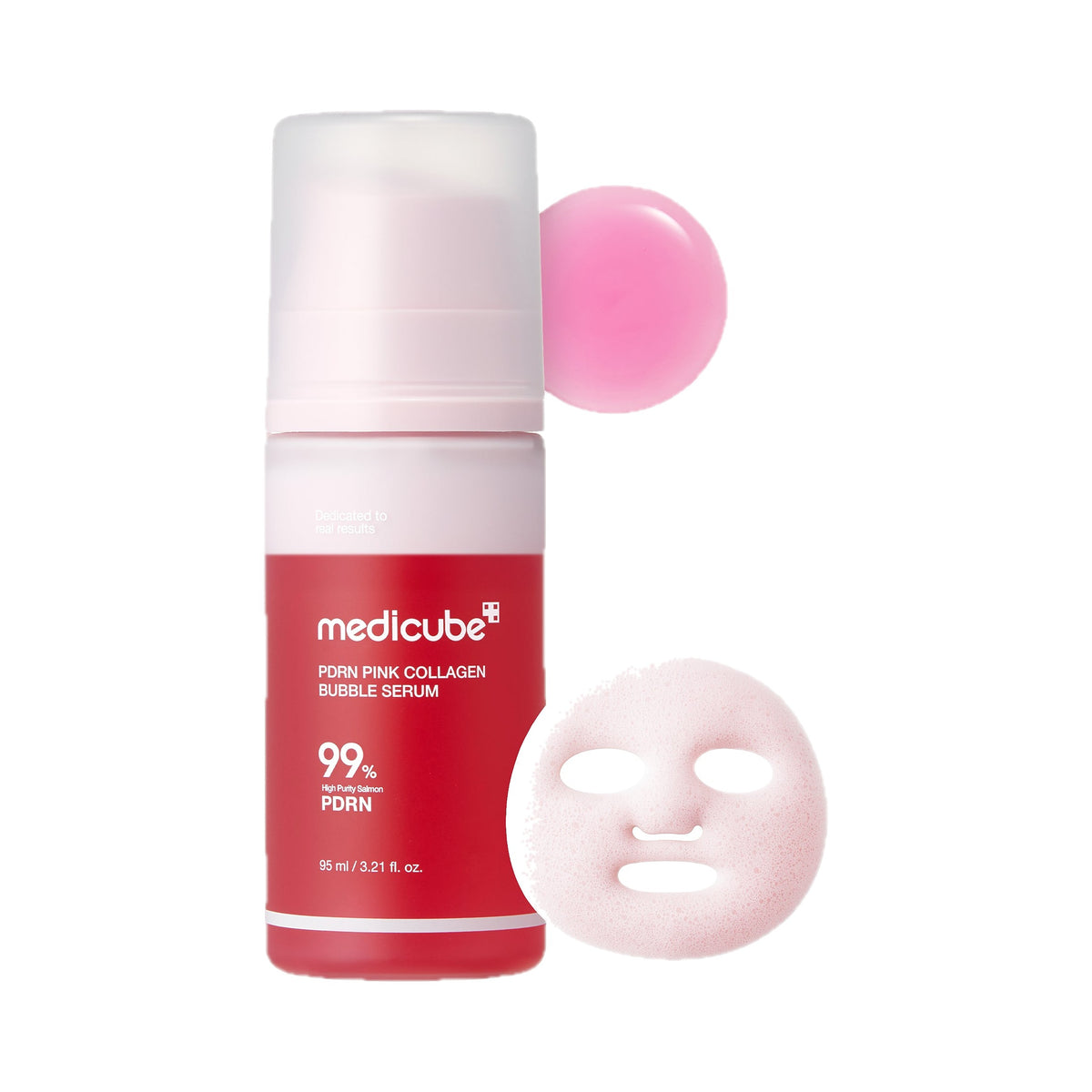 Medicube PDRN Pink Collagen Bubble Serum 95 mL