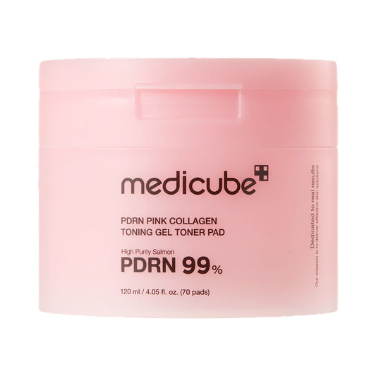 Medicube PDRN Pink Collagen Toning Gel Toner Pad 70 Pads (120 mL)
