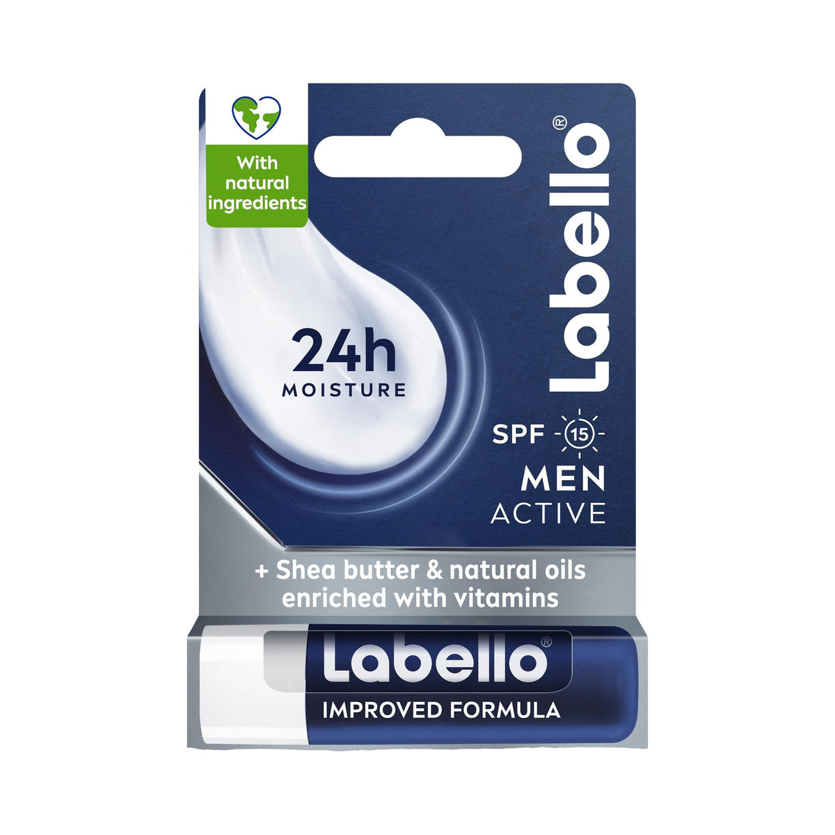 Labello Men Active Lip Balm SPF 15, 4.8 g