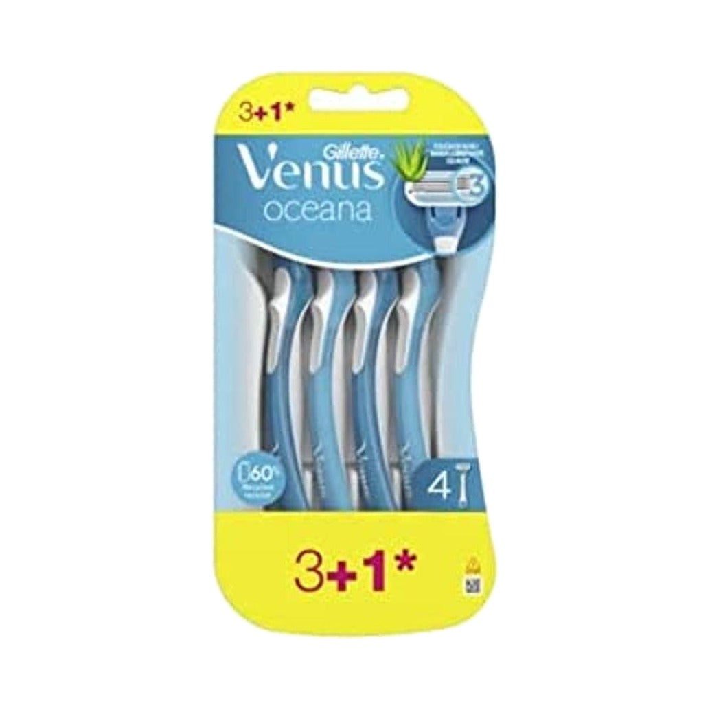 Gillette Venus Oceana Disposable Razors, 3+1 Pack