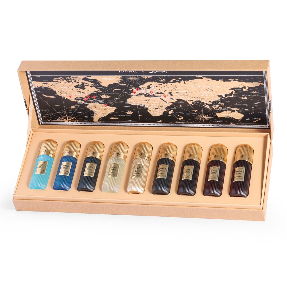 Ibrahim AlQurashi Tobacco Collection Discovery Set (9 x 20 mL Eau de Parfum) (Unisex)