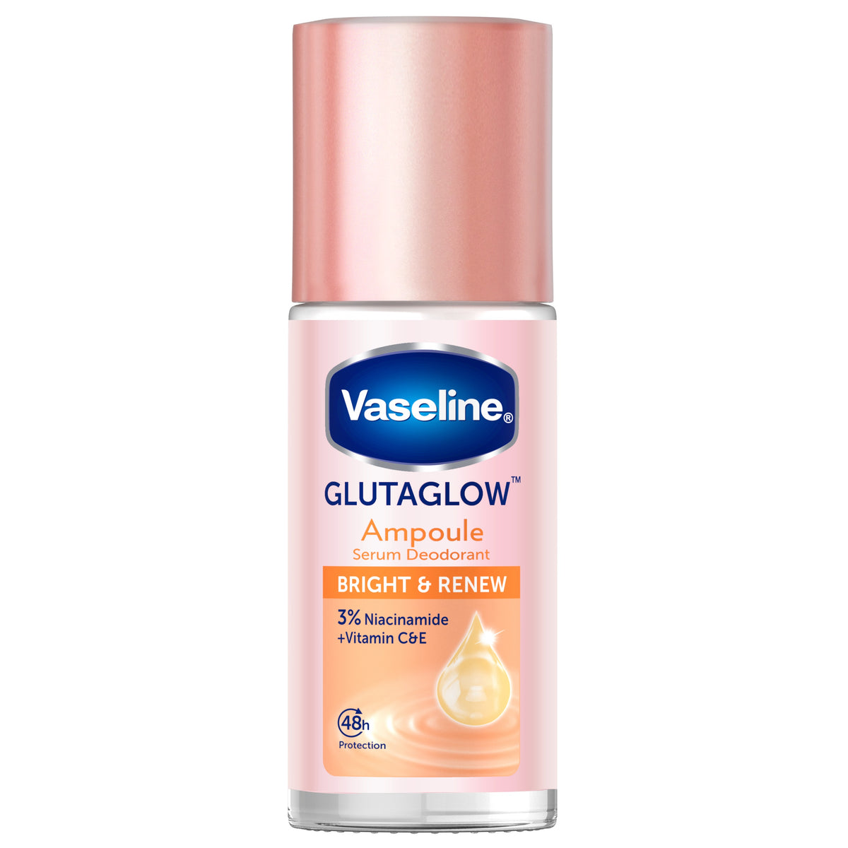 Vaseline GlutaGlow Ampoule Serum Deodorant Bright & Renew Roll-On 45 mL