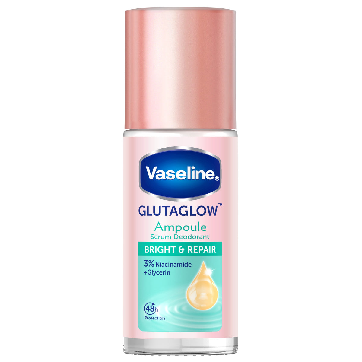 Vaseline GlutaGlow Ampoule Serum Deodorant Bright & Repair Roll-On 45 mL