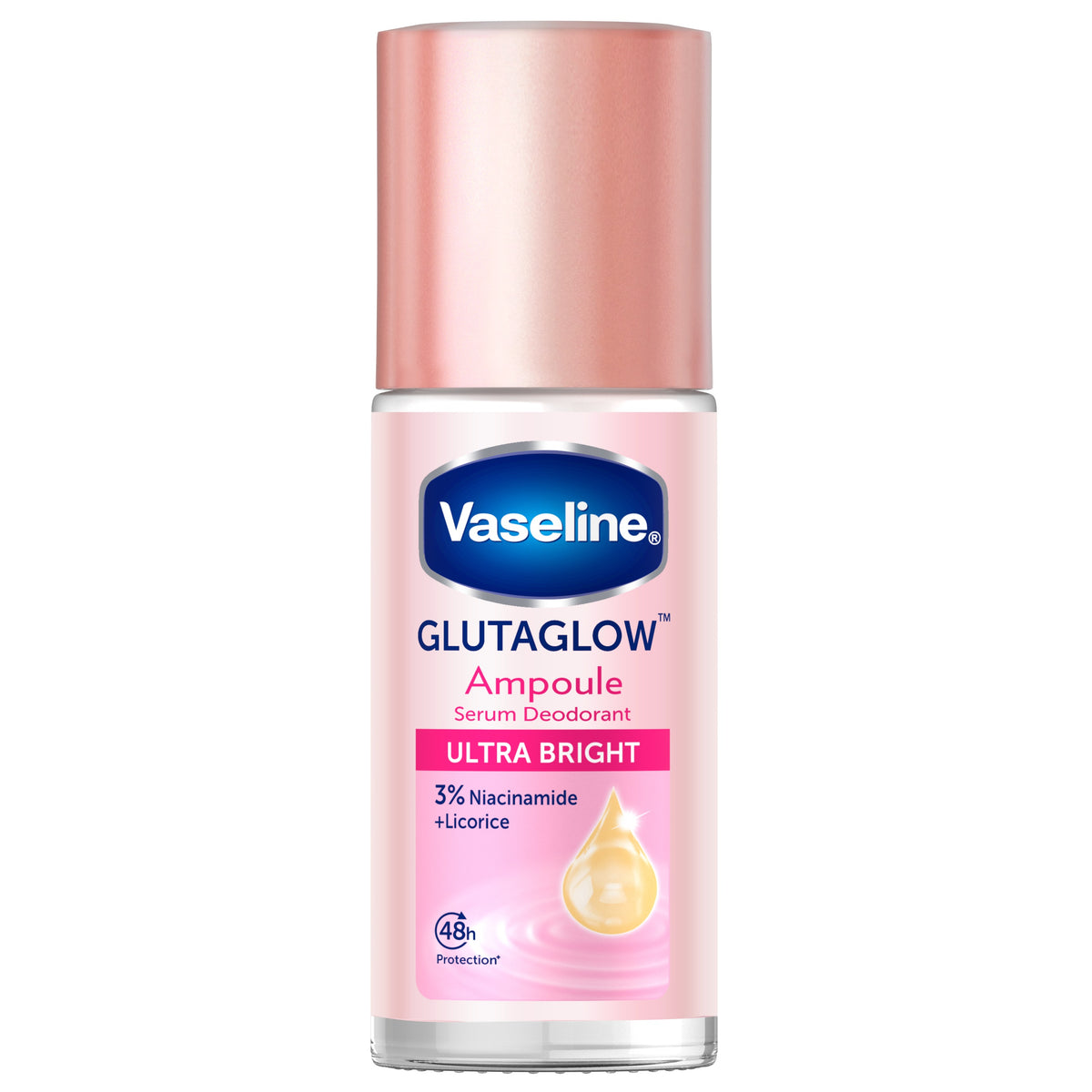 Vaseline GlutaGlow Ampoule Serum Deodorant Ultra Bright Roll-On 45 mL