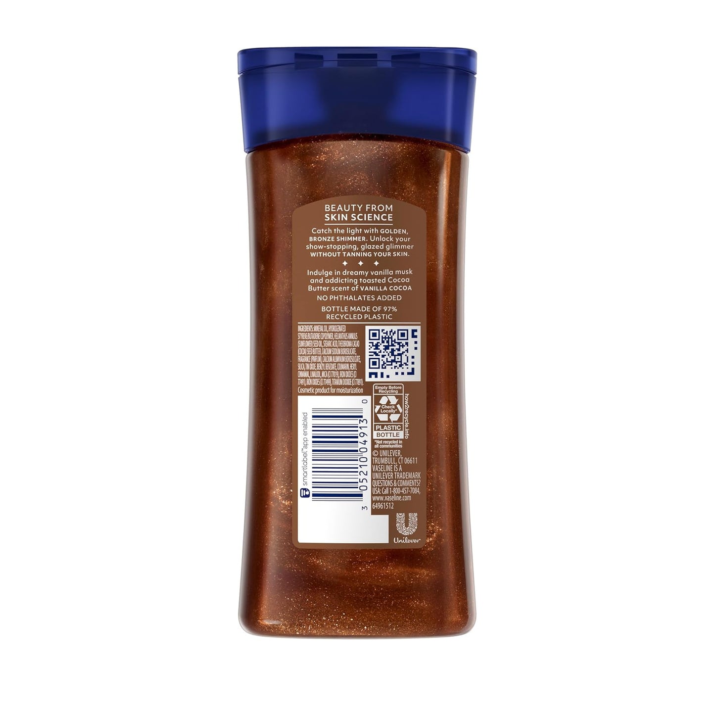 Vaseline Glazed & Glisten Golden Hour Glow Shimmering Body Gel Oil 200 mL