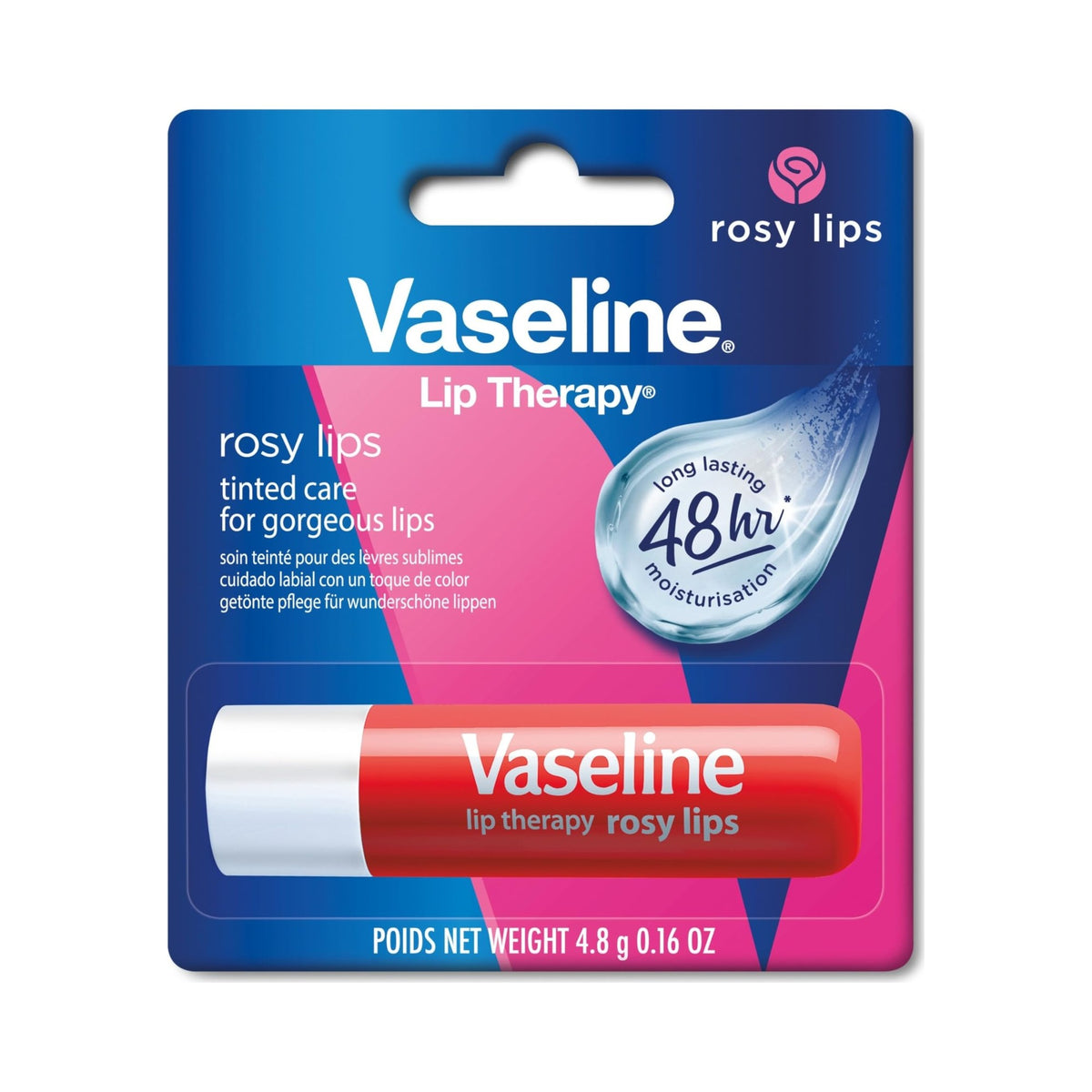 Vaseline Lip Therapy Rosy Lips Tinted Lip Balm Stick 4.8 g
